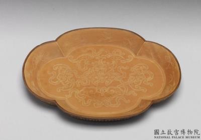 图片[2]-Bamboo veneer plate in the shape of Begonia blossom, Qing dynasty (1644-1911)-China Archive